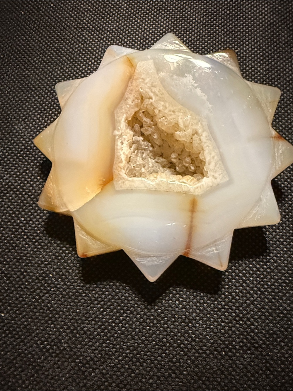 Earth Druzy Agate Star